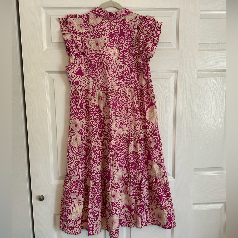Umgee Fuschia Dress - Size M & NWT - Picture 3 of 4